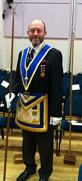 Picture of Richard Parrish in masonic regalia